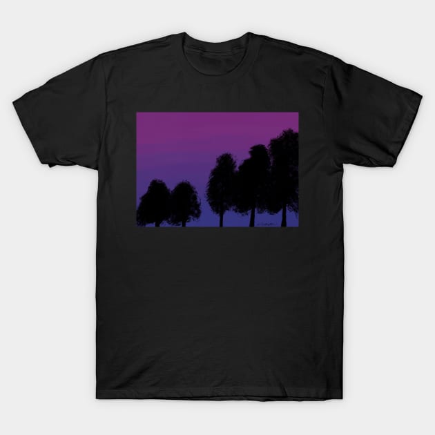 Twilight trees T-Shirt by NatLeBrunDesigns